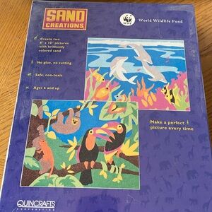 Sand Creations by Quincrafts World Wildlife Fund(Create 2 8” x 10” pictures) NEW